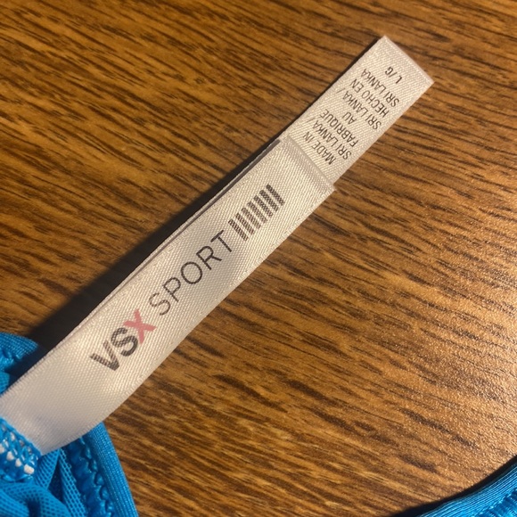 VSX SPORT BLUE NO PADDING SPORTS BRA - Picture 3 of 3